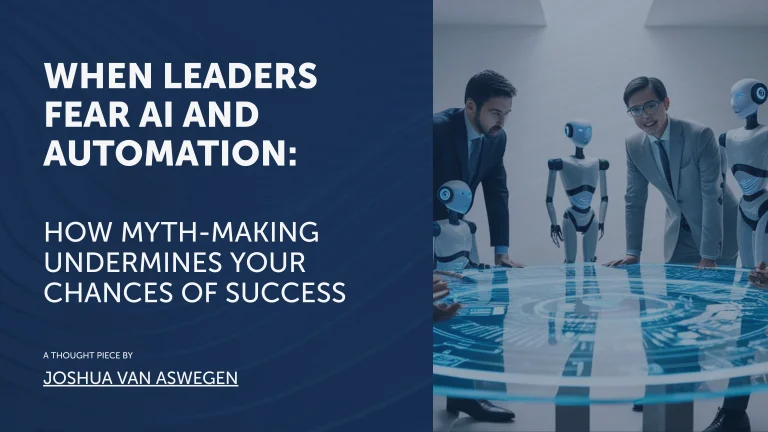 Header Banner For When Leaders Fear Automation Article